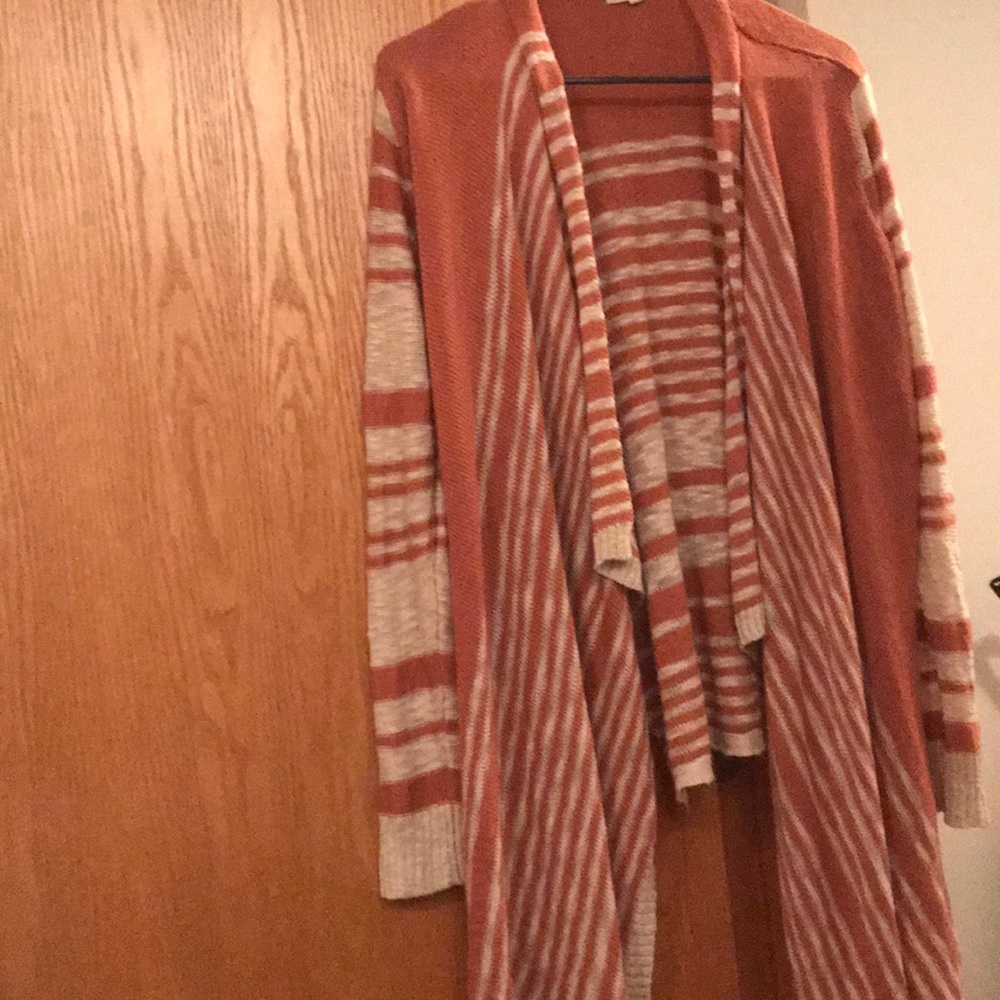 High and Low Long Sleeved Cardigan